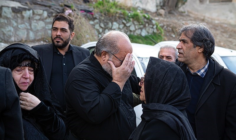Burial of the body of Parvaneh Masoumi