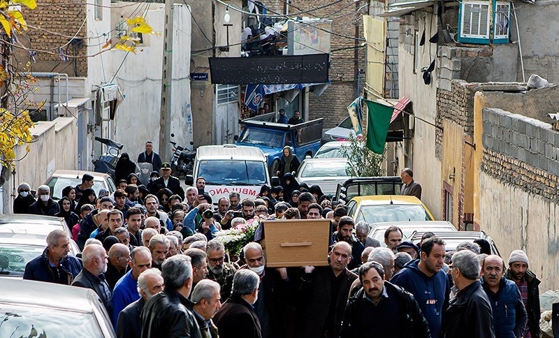 Burial of the body of Parvaneh Masoumi